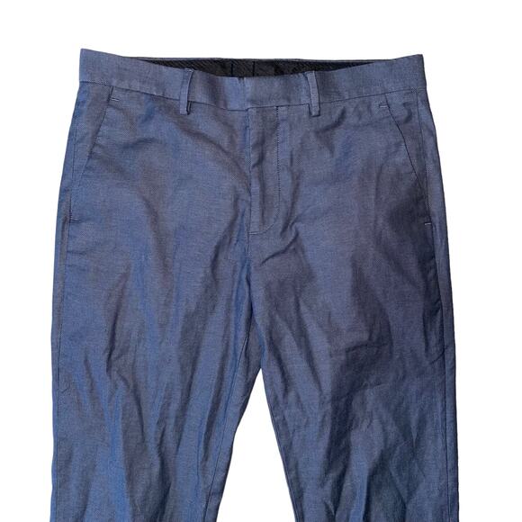 Express Extra Slim Grey Preppy Casual Slacks Pants with pockets size 29/32 - Picture 2 of 11